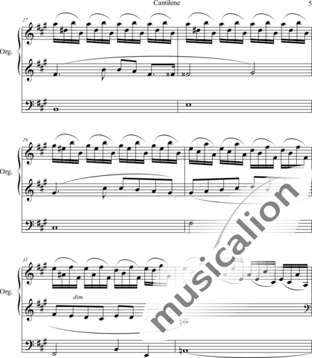 Rogers, James H.: Cantilene - Orgel>mPed:5