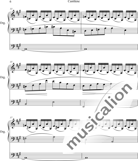 Rogers, James H.: Cantilene - Orgel>mPed:6