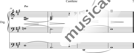 Rogers, James H.: Cantilene - Orgel>mPed:7