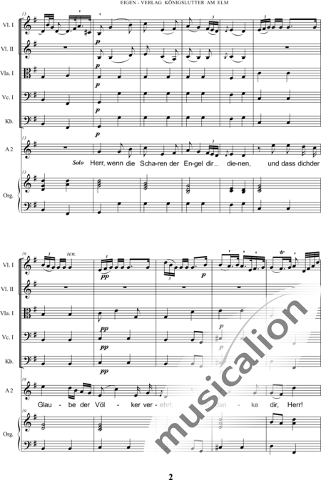 Bach, Carl Philipp Emanuel: Santo - Solo>alto+Coro>SSAATTBB+Ob2+Trp6+Tp2+Org2+[Vl4+Vla2+Vc2+Cb2]:2
