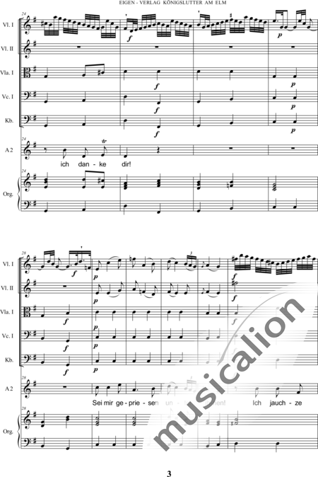 Bach, Carl Philipp Emanuel: Santo - Solo>alto+Coro>SSAATTBB+Ob2+Trp6+Tp2+Org2+[Vl4+Vla2+Vc2+Cb2]:3
