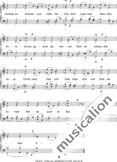 Schicht, Johann Gottfried: 3rd Choral: Verleih , wenn Du mich sterben heißt - Choir>SATB:2