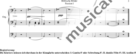 Gulbins, Max : Biblische Bilder Passion I - Orgel>mPed:3