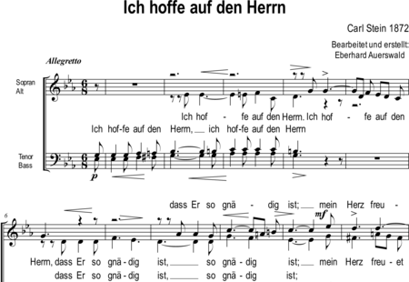 Stein, Carl : Ich hoffe auf den Herrn - Chor>SATB:0