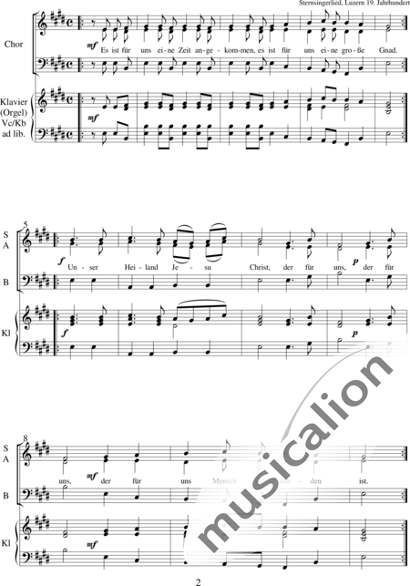 Es Ist Für Uns Eine Zeit Angekommen Noten Weihnachtsgeschichte "Es ist für uns eine Zeit angekommen" - Robert