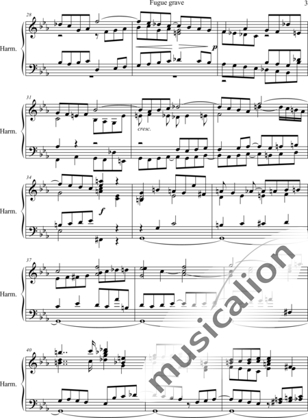 Guilmant, Felix Alexandre
: Fugue grave C-minor - Órgano:3