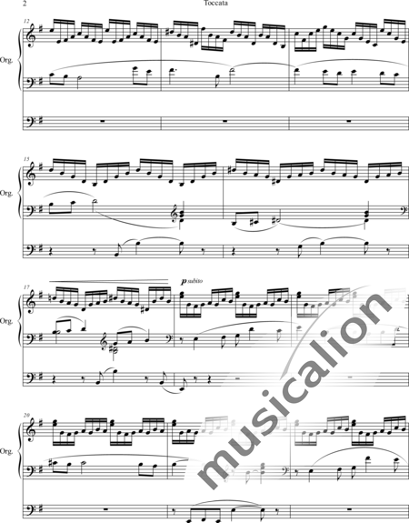 Krieger, Georges: Toccata - Órgano>cPed:2