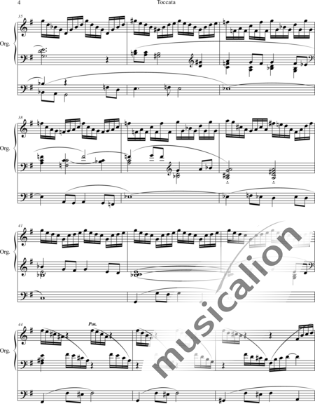 Krieger, Georges: Toccata - Órgano>cPed:4