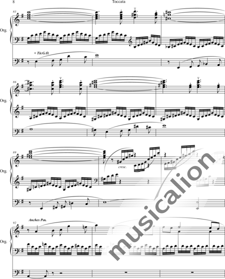 Krieger, Georges: Toccata - Órgano>cPed:8