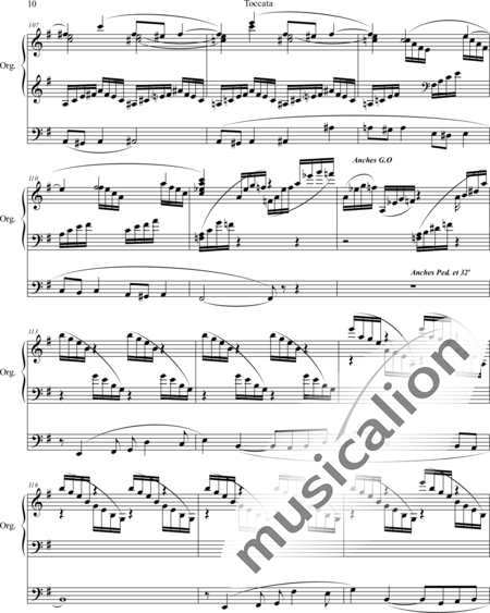 Krieger, Georges: Toccata - Órgano>cPed:10