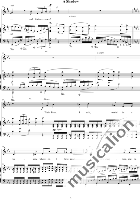 Hedrick, William: A Shadow - Solo>alt+Piano:3