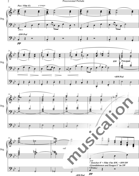 Whiting, George E.: Processional Prelude for a Solemn Mass - Orgel>mPed:2