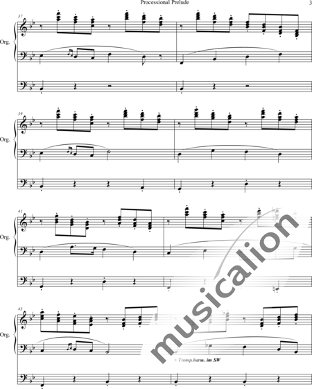 Whiting, George E.: Processional Prelude for a Solemn Mass - Orgel>mPed:3