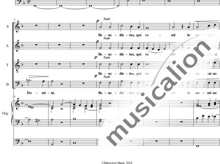 Gruber, Josef
: St. Paulus Mass Benedictus - Solo>bajo+Coro>SATB+OrgcP:1