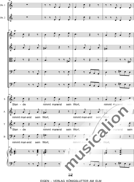 Graupner , Johann Christoph : Singet dem Herrn ein neues Lied: 5. Satz - Chor>SATB+[Fl2+Ob2]+Cem+[Vl2+Vla+Vc+Kb]:23