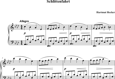 Hecker, Hartmut: Sleigh Ride - Piano:0