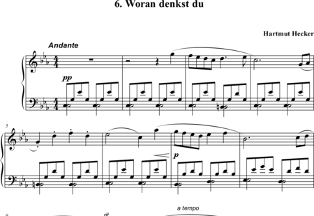 Hecker, Hartmut: Woran denkst du - Piano:0