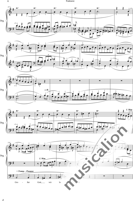 Stehle, Eduard: Fantasie - Orgel>mPed:6