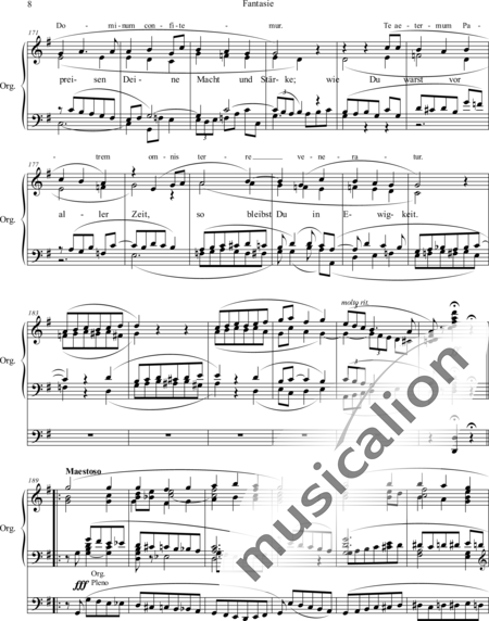 Stehle, Eduard: Fantasie - Orgel>mPed:8