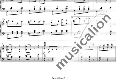 Strauss, Johann: Frisch Heran! - Piano:1