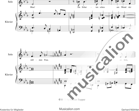 Sopper, Günter: Immergrün - Solo>X+Klavier:1