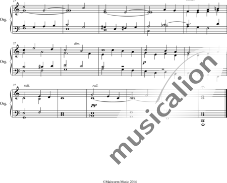 Steane, Bruce: 10 Pieces for Harmonium Nr. 1 Prayer - Órgano:1