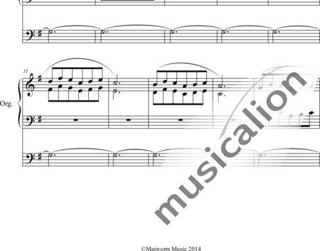 Steane, Bruce: 10 Pieces for Harmonium Nr. 6 Musette - Órgano>cPed:1