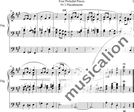 Hopkins, Edward John: Four Preludial Pieces Nr. 2 Calming - Órgano>cPed:3