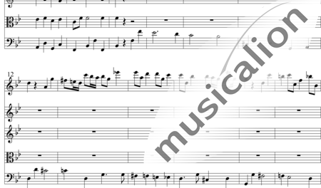 Vivaldi, Antonio: Konzert für Violine, Streicher und B.c. g-moll: 2.Satz - Violine+BC+[Vl2+Vla+Vc+Kb]:1