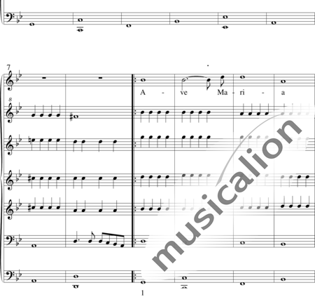 Caccini, Giulio
: Ave Maria (Caccini) - Solo>sop+[Fl. dul4+Fg2]:1