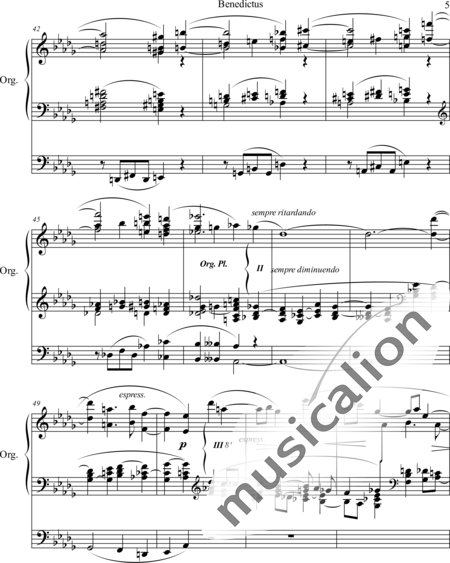 Reger, Max: Benedictus - Organ>wped:5