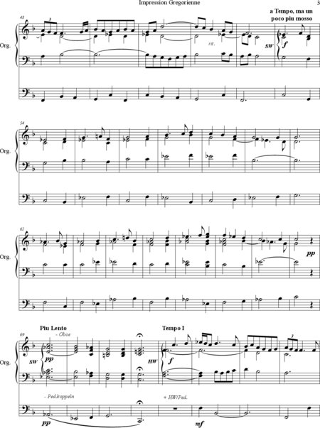 Guilmant, Felix Alexandre: Impression Gregorienne - Orgel>mPed:2