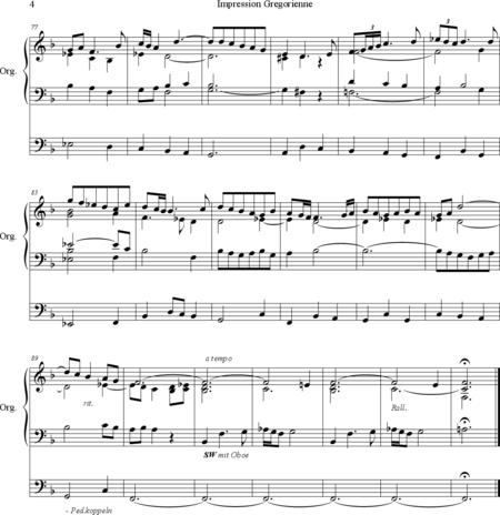 Guilmant, Felix Alexandre: Impression Gregorienne - Orgel>mPed:3