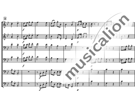 Haydn, (Franz) Joseph: Divertimento 1. Allegro - Posaune 4+Trompete 2:1