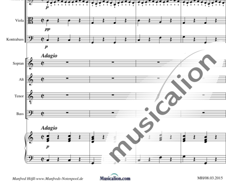 Emmerig, Wolfgang Joseph: My Soul Magnifies the Lord (Marian Hymn) - Choir>SATB+Ob2+Tpt2+Tmp2+Org+[Vln2+Vla+Vlc+Db]:1