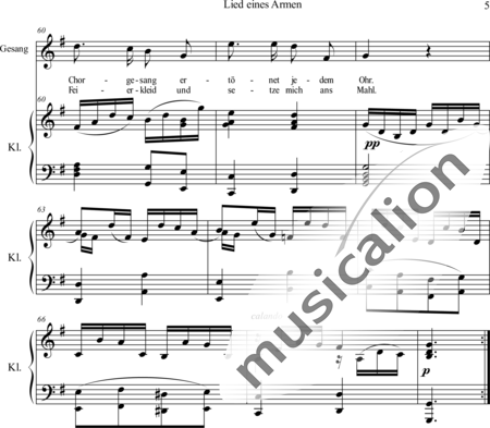 Kreutzer, Konradin: Lied eines Armen - Solo>Sop+Klavier:5