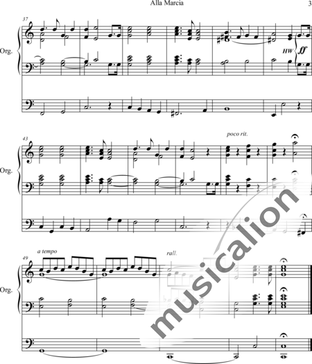 Adams, Thomas: Alla Marcia - Orgel>mPed:3