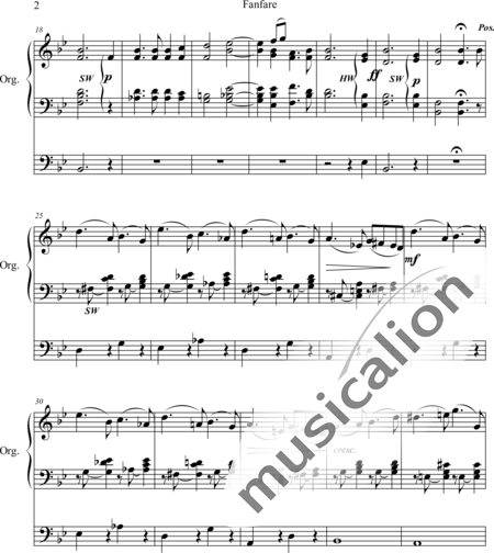 Dubois, Théodore
: Fanfare for Organ - Órgano>cPed:2