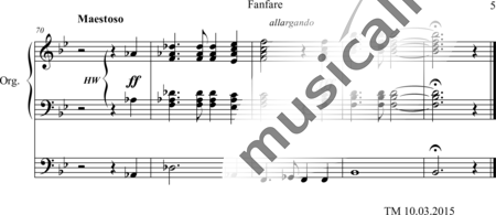 Dubois, Théodore
: Fanfare for Organ - Órgano>cPed:5