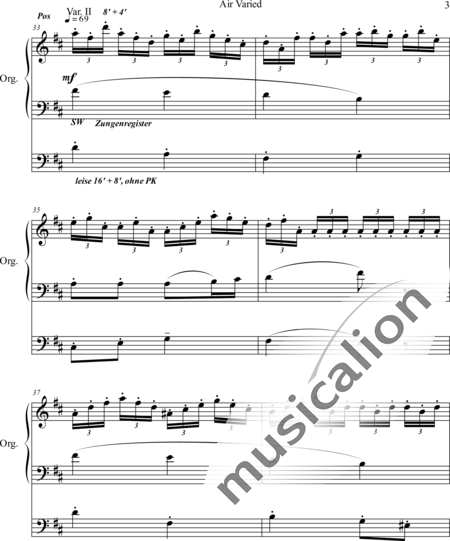 Adams, Thomas: Air Varied - Orgel>mPed:3
