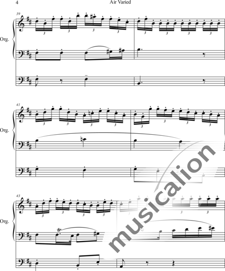 Adams, Thomas: Air Varied - Orgel>mPed:4