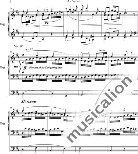 Adams, Thomas: Air Varied - Orgel>mPed:6