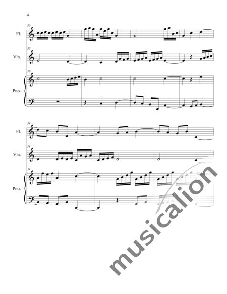 Weidner, Herb: Evening Sun - Flauta+Pno+Vl:4
