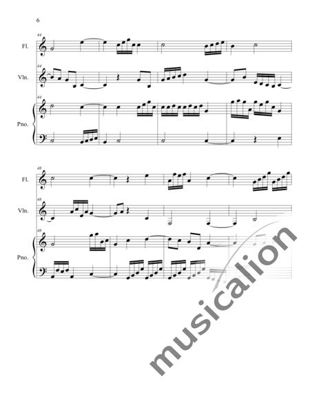 Weidner, Herb: Evening Sun - Flauta+Pno+Vl:6