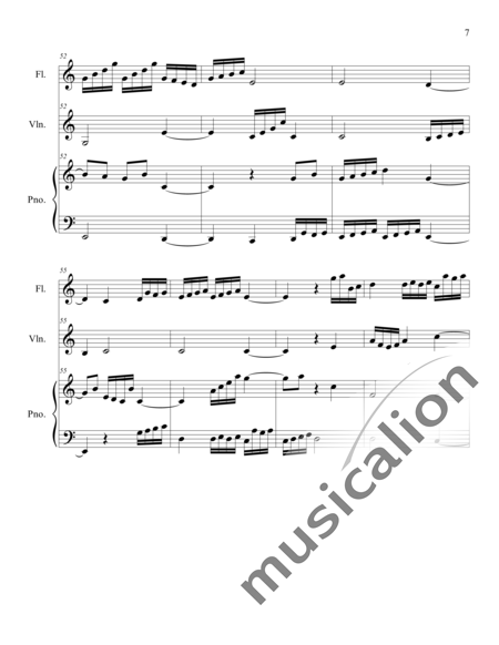 Weidner, Herb: Evening Sun - Flauta+Pno+Vl:7