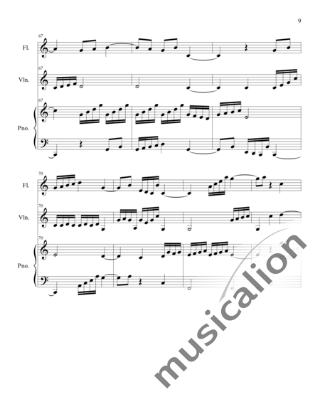 Weidner, Herb: Evening Sun - Flauta+Pno+Vl:9