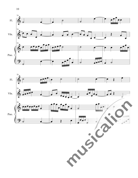 Weidner, Herb: Evening Sun - Flauta+Pno+Vl:10
