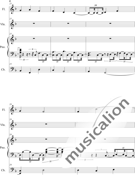 Weidner, Herb: Rose of Aberdeen - Violin+Flute+Pf:4