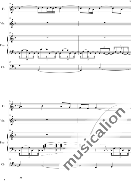 Weidner, Herb: Rose of Aberdeen - Violin+Flute+Pf:5
