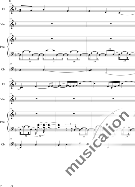Weidner, Herb: Rose of Aberdeen - Violin+Flute+Pf:8